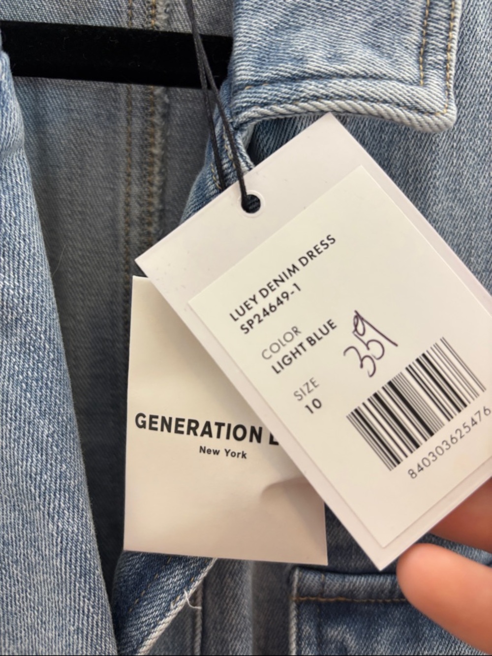 Generation Love Luey Denim Dress Size 10 New With Tags NWT - Picture 8 of 10